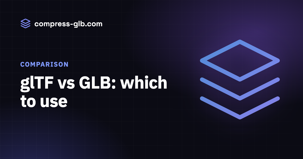 glTF vs GLB: which to use